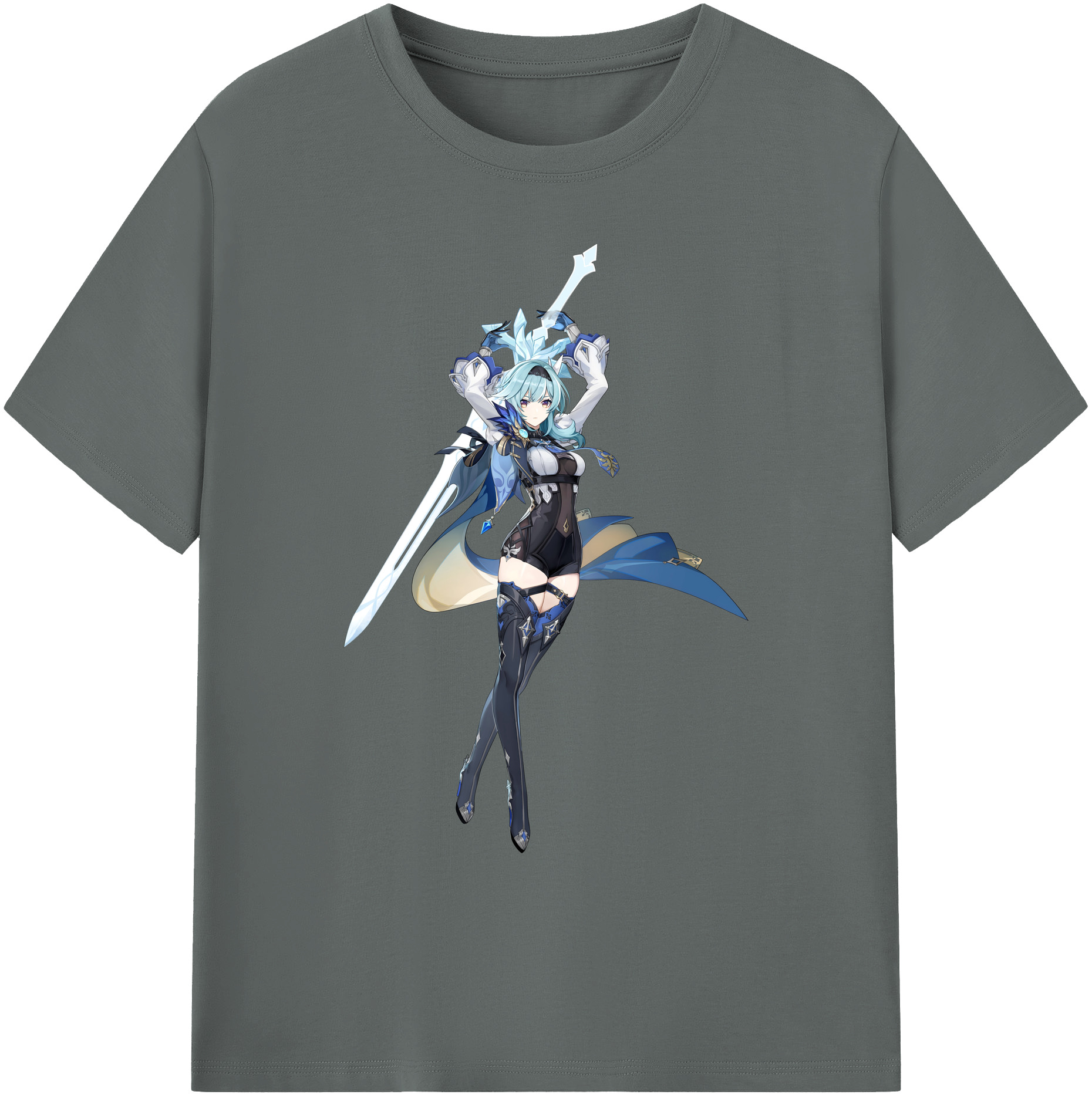 げんし神 优菈 ゆうら genshin Yūra 綿100％ メンズ半袖Tシャツ｜肌触りやわらか＆通気性
